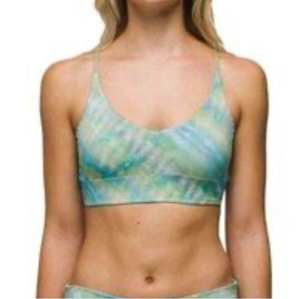 🌻NEW w/tags Prana Small Willow Falls Reversible Swim Top in Mirage Pattern (1)